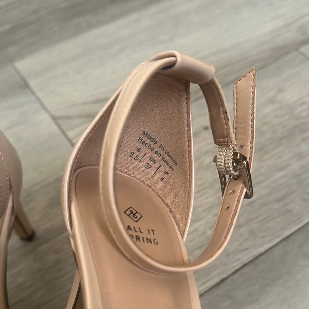 Call It Spring Cream High Heel Sandals - Picture 2 of 5